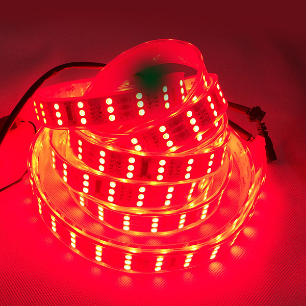 Triple Row TM1812 Series LED Digital Strip Lights, Programmable Pixel Full Color Chasing, Waterproof Optional, 720LEDs 16.4ft Per Reel By Sale Triple Row TM1812 Series LED Digital Strip Lights, Programmable Pixel Full Color Chasing, Waterproof Optional, 720LEDs 16.4ft Per Reel By Sale